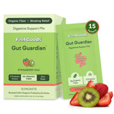Gut Guardian Feel Goods – paquet-stick Fraise Kiwi pour un soutien digestif pratique.