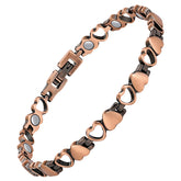 Feraco bracelet-cheville cuivre cœur, allure élégante et polyvalente.