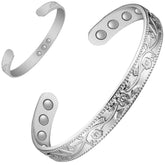 Feraco bracelet cuivre femmes, motif fleur élégant pour toutes occasions.