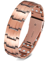 Feraco bracelet cuivre homme, vue rapprochée, design élégant et durable.