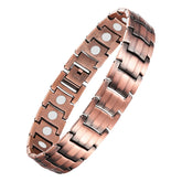 Feraco bracelet cuivre homme avec aimants, 22 cm, prêt à porter au quotidien.
