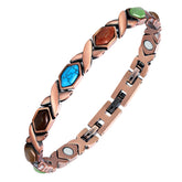 Feraco bracelet cuivre infini et boucles, élégance bohème au poignet