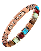 Feraco bracelet cuivre infinity, symbole d'équilibre, idéal pour un look quotidien.
