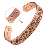 Feraco bracelet cuivre 12x aimants, vue rapprochée — allure élégante et robuste.
