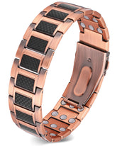 Bracelet Feraco en cuivre 3x-force prêt à être porté confortablement au quotidien.