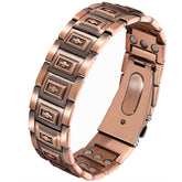 Feraco bracelet cuivre 3x force avec croix et aimants pour un look masculin