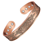 Bracelet Feraco en cuivre pour homme avec 12 aimants néodyme, style masculin.