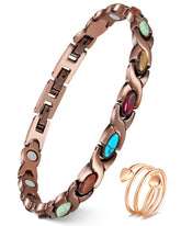 Feraco bracelet cuivre infini, élégance boho au poignet.