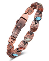 Feraco bracelet cuivre infini turquoise, allure bohème et élégante
