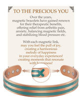 Feraco bracelet cuivre magnétique – 12 aimants, allure moderne au quotidien.