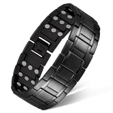Feraco bracelet cuivre pur avec aimants noir, confort quotidien et style affirmé.
