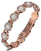 Feraco bracelet cuivre pur pour femmes, élégant et hypoallergénique