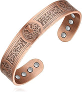 Feraco bracelet magnétique en cuivre pour homme, motif arbre-vie visible, style durable.
