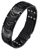 Feraco bracelet magnetique homme 3x-force en pose élégante, confort quotidien.
