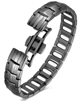 Feraco bracelet-magnetique pour homme gris, allure quotidienne et confort durable.