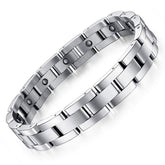 Bracelet magnétique Feraco pour homme en titane, design élégant et léger.