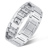Feraco bracelet magnétique à 3 rangs pour homme, confort durable.