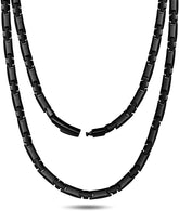 Feraco collier magnétique noir avec motif croix pour homme, style polyvalent