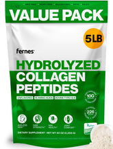 Fernes Collagen poudre 5lb dans sa boîte, prêt à l'emploi pour la routine matinale.
