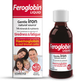 Feroglobin: bouteille liquide au fer et nutriments pour énergie potentielle.