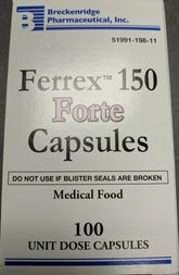 Ferrex 150 Forte – capsules en blister, dose quotidienne pratique