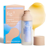 Fig.1 sérum vitamine C 15% dans bouteille-pompe, hydratation efficace pour le visage