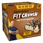 FITCRUNCH barre 6 etages chocolat banane, texture croquante et moelleuse idéale comme collation gourmande.