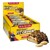 FITCRUNCH barres protéinées 6 couches en emballage, pratique pour le snack en déplacement.