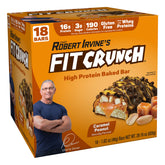 FITCRUNCH barre proteine caramel cacahuetes, 6 couches; ideale apres l'entrainement.