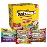 Barre FitCrunch en format en-cas dans emballage pratique pour déplacements.