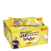Barre FITCRUNCH Wafer Citron Crème dans emballage, parfaite pour une collation rapide.