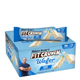 Barres FITCRUNCH wafer protéinées Vanille Gelato dans leur emballage pratique.