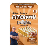 FITCRUNCH Delights barre cannelle-roulée, texture moelleuse et goût gourmand après l'entraînement.