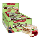 FITCRUNCH barre tarte aux pommes format snack, texture 6 couches, parfaite pour une pause rassasiante.