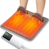 FlareMore chauffe-pieds électrique en flanelle douce pour chaleur immédiate et confort.