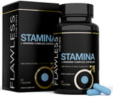 Flawless pour hommes Stamina – bouteille capsules, soutien potentiel à l'endurance pendant l'entraînement.