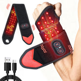 Flazecon: thérapie lumière rouge sur le poignet pour un confort ciblé.