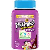 Flintstones Vitamins: emballage attrayant illustré, gommes faciles à mâcher pour l'énergie quotidienne des enfants.