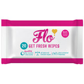 Flo Get Fresh Wipes – paquet de 20 pour une fraîcheur nomade et pratique
