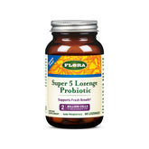 Flora Super 5 pastilles framboise, boîte visible, potentiel soutien d haleine et flore intestinale