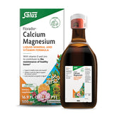 Floradix Calcium Magnesium - bouteille montrant le format liquide pour le soutien des os