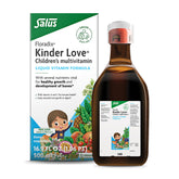 Floradix Kinder Love : bouteille liquide multivitamines pour enfants, soutien quotidien.