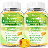 Flyrocer Gommes Lutéine 25 mg en bouteille, parfaites pour l'utilisation devant l'écran.