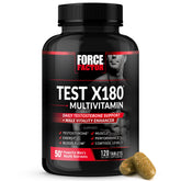 Force Factor Test X180 bouteille pleine evoquant energie potentielle et vitalite.