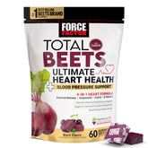 Force Factor Total Beets, bouteille et versement, soutien potentiel à la circulation.