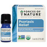 Forces of Nature flacon psoriasis soulagement durable pour la peau.