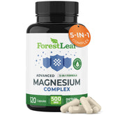 ForestLeaf Magnésium Complex – bouteille de gélules pour relaxation générale.