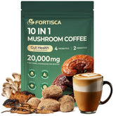 Fortisca café-champignon instant-tasse-crèmeuse, démarrage doux du matin.