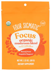 Four Sigmatic Focus Blend bouteille affichant concentration lors d'études