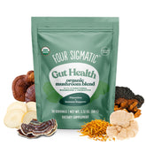 Four Sigmatic Gut Health Mushroom Blend, bouteille prête à être mélangée pour un boost bien-être.